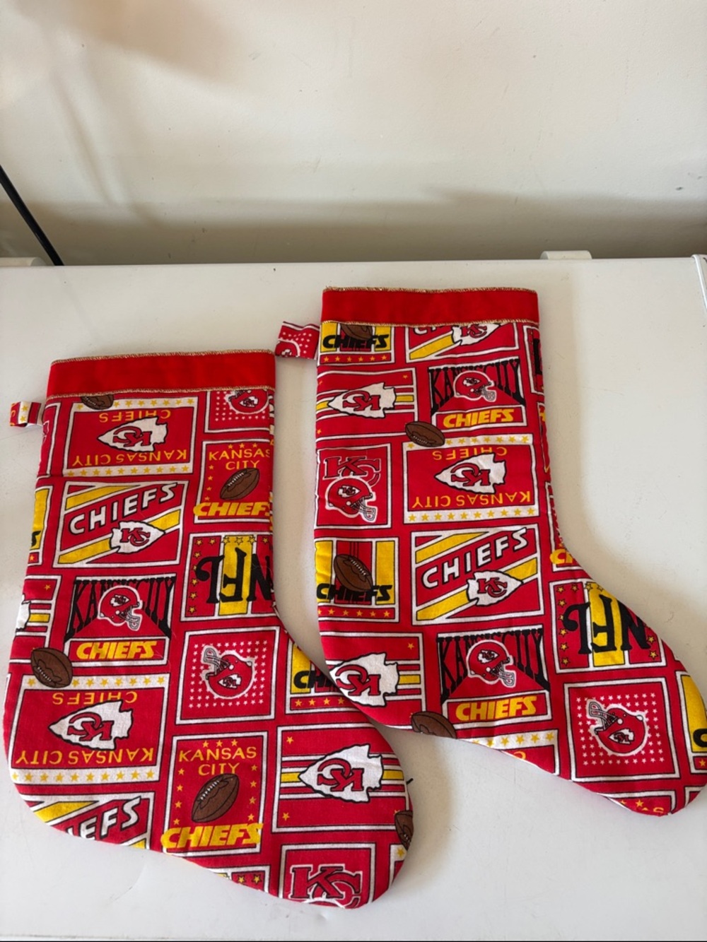 Red Holiday Stockings - Official Team Pattern
